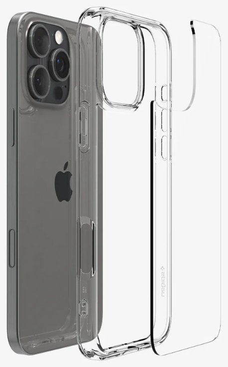 Чехол Spigen для Apple iPhone 16 Pro прозрачный