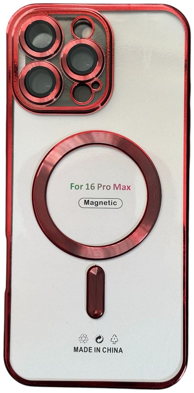Чехол для Apple iPhone 16 Pro Max красный