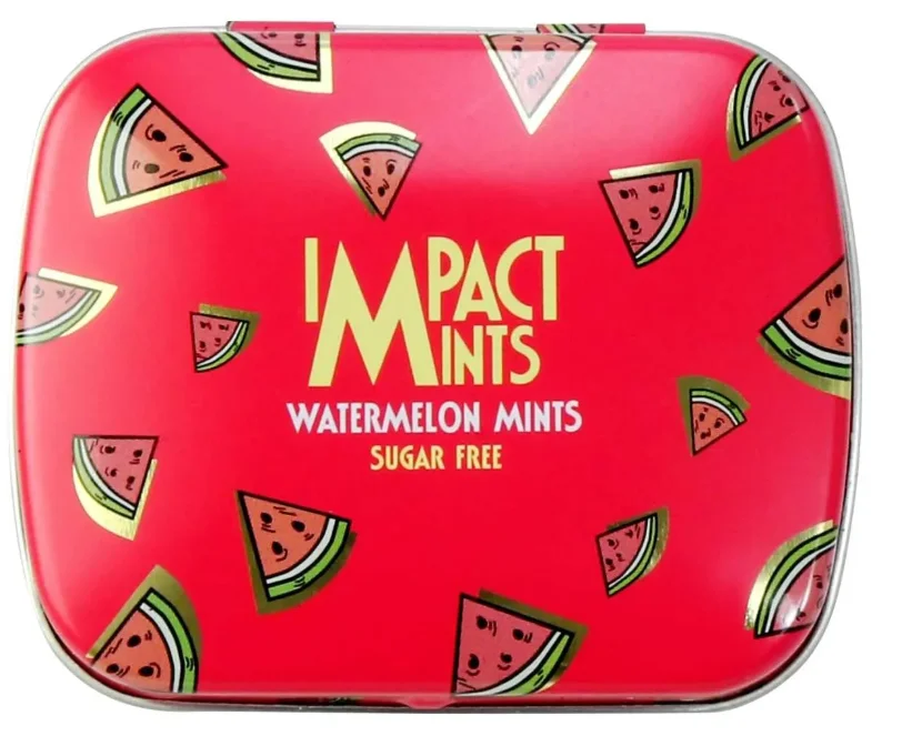 Конфеты-драже Impact mints без сахара освежающее арбуз 14 г купить,NaN