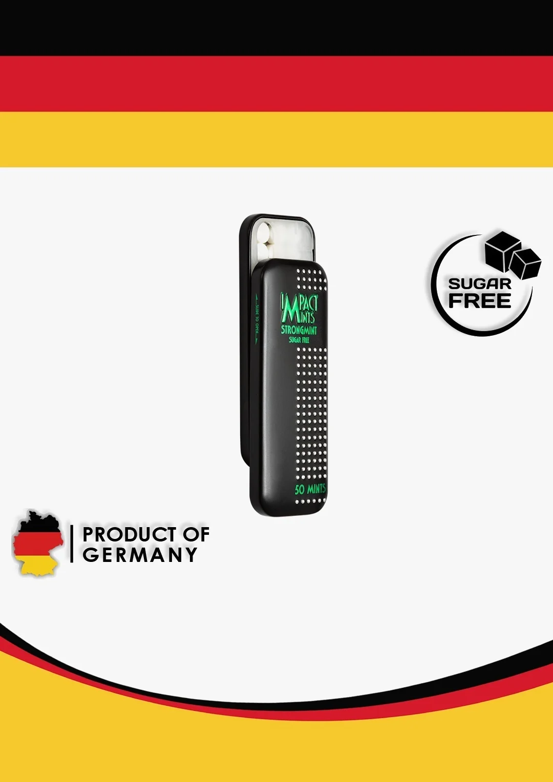 Конфеты-драже Impact mints slim без сахара освежающее сильная мята 9г 50шт купить,NaN