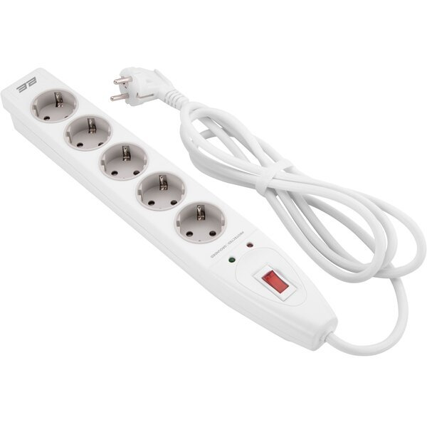 Сетевой фильтр 2E 5XSchuko 2E-SP515M2WH 2m White купить,NaN
