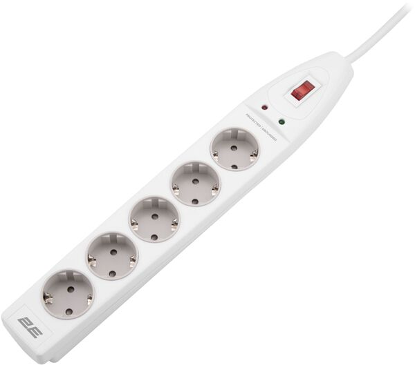 Сетевой фильтр 2E 5XSchuko 2E-SP515M2WH 2m White купить,NaN