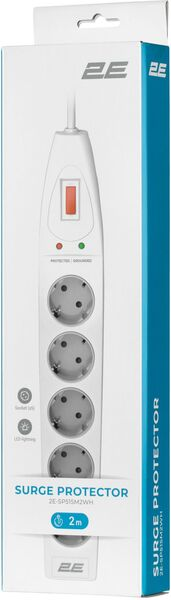 Сетевой фильтр 2E 5XSchuko 2E-SP515M2WH 2m White купить,NaN