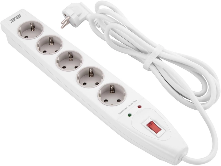 Сетевой фильтр 2E 5XSchuko 2E-SP515M3WH 3m White купить,NaN