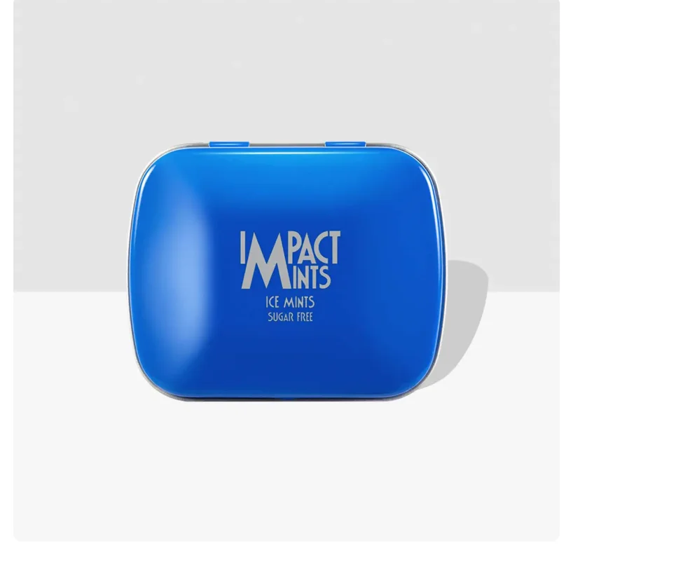 Конфеты-драже Impact mints без сахара освежающее ледяная мята синий 14 г купить,NaN