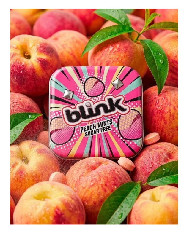Конфеты-драже Blink без сахара освежающая персик 15 г купить,NaN