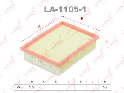 LYNXauto воздушный фильтр LA-1105-1 купить,4362