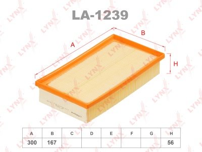 LYNXauto воздушный фильтр LA-1239 купить,3995
