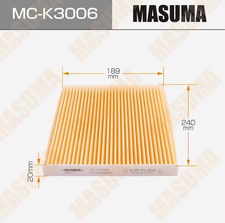 MASUMA воздушный фильтр MC-K3006 купить,2701