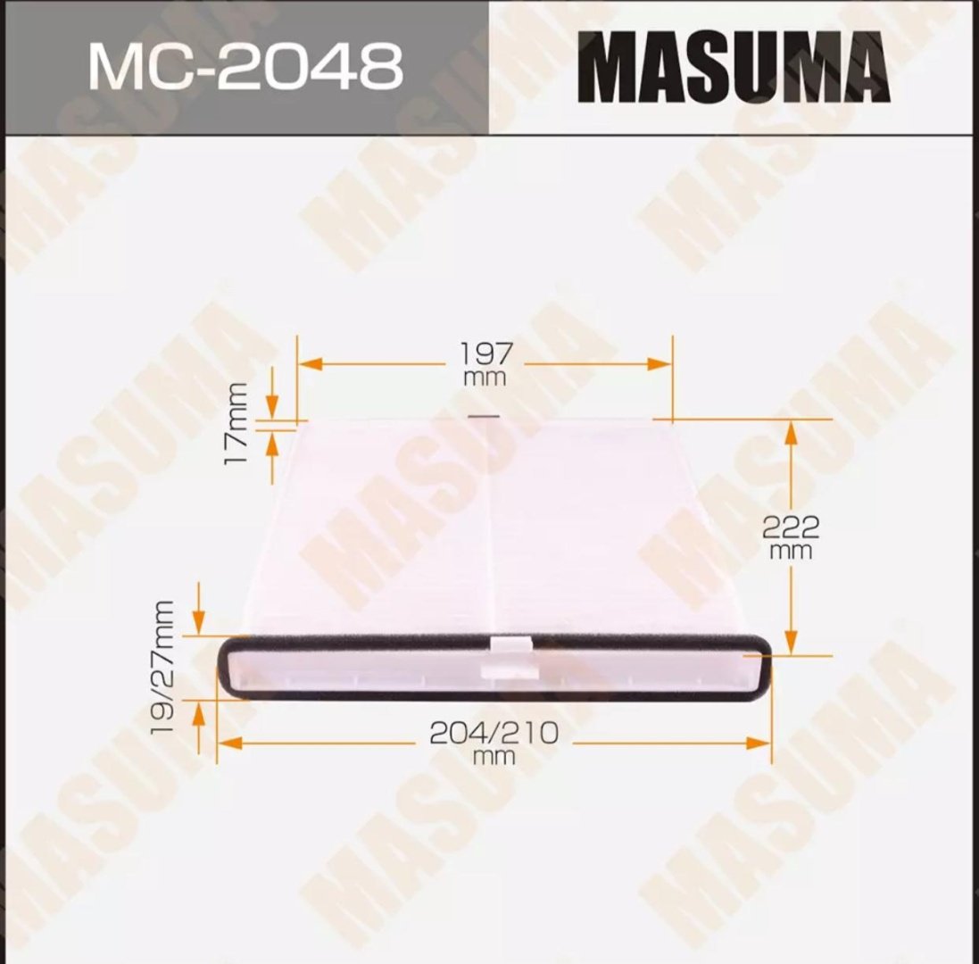 MASUMA воздушный фильтр MC-2048 купить,3662