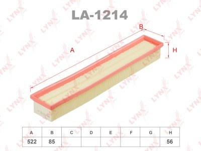 LYNXauto воздушный фильтр LA-1214 купить,6424