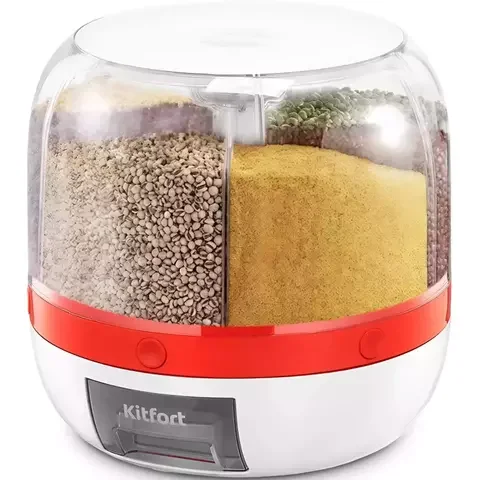 Диспенсер для сыпучих продуктов Kitfort КТ-1279 White