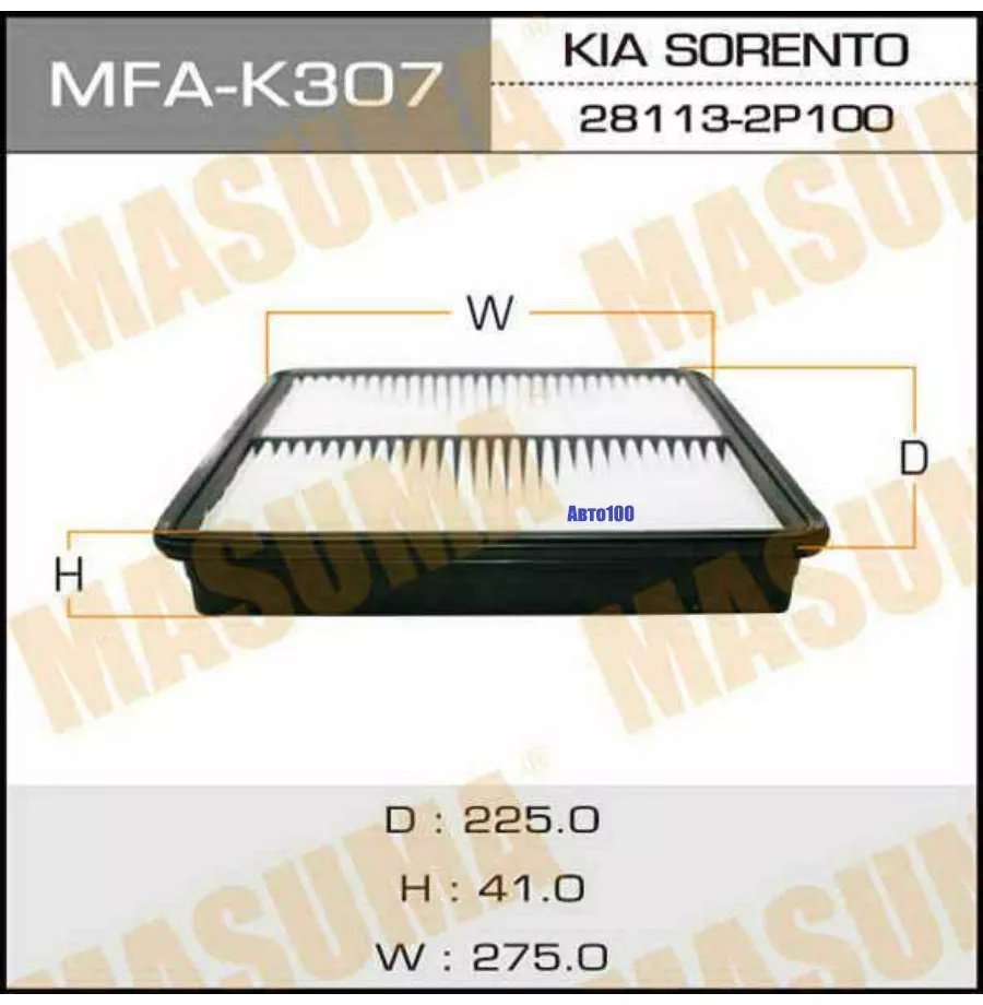 MASUMA воздушный фильтр MFA-K307 купить,6463