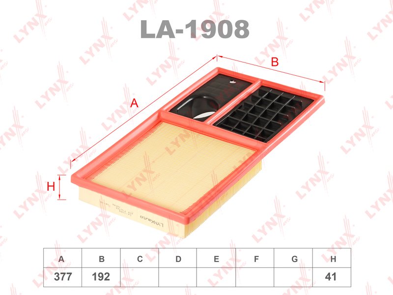 LYNXauto воздушный фильтр LA1908 - ForteMarket LYNXauto воздушный фильтр LA1908 купить,5619