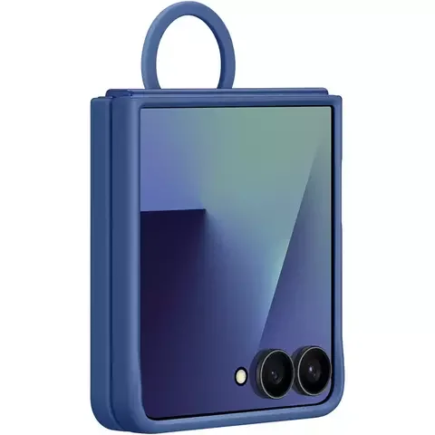 Чехол для телефона SAMSUNG Ring Case Silicone Z Flip7 EF-PF766TNEGRU Blue