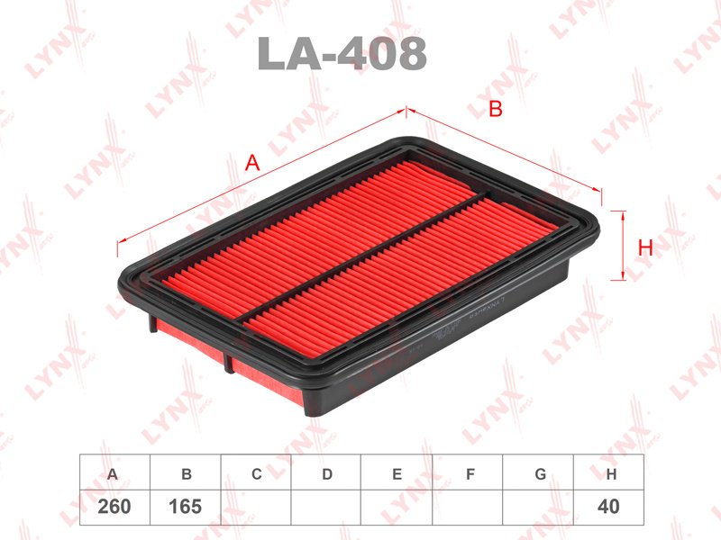 LYNXauto воздушный фильтр LA408 - ForteMarket LYNXauto воздушный фильтр LA408 купить,3799
