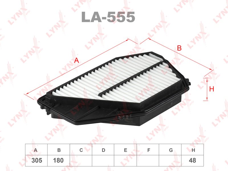 LYNXauto воздушный фильтр LA555 - ForteMarket LYNXauto воздушный фильтр LA555 купить,4286