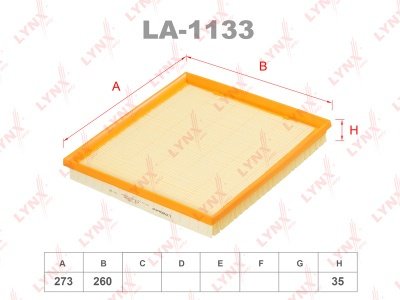 LYNXauto воздушный фильтр LA-1133 купить,4347