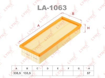 LYNXauto воздушный фильтр LA-1063 купить,2589