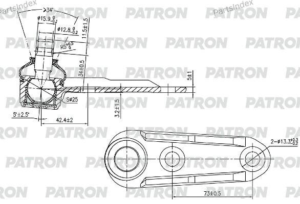 PATRON опора шаровая PS3016 купить,4385