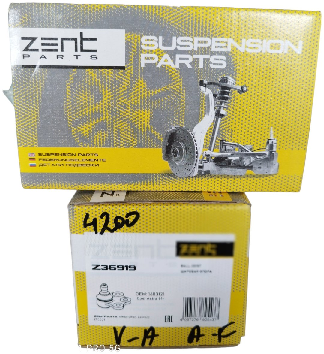 ZentParts опора шаровая Z36919 купить,5445