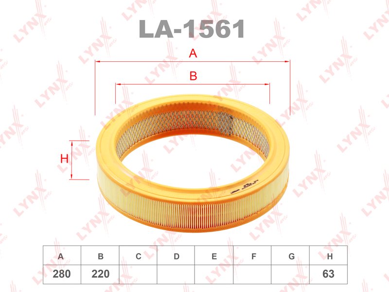 LYNXauto воздушный фильтр LA1561 - ForteMarket LYNXauto воздушный фильтр LA1561 купить,3445
