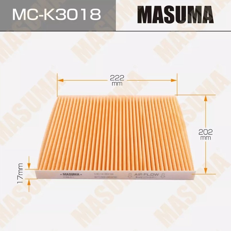 MASUMA воздушный фильтр MC-K3018 купить,8879