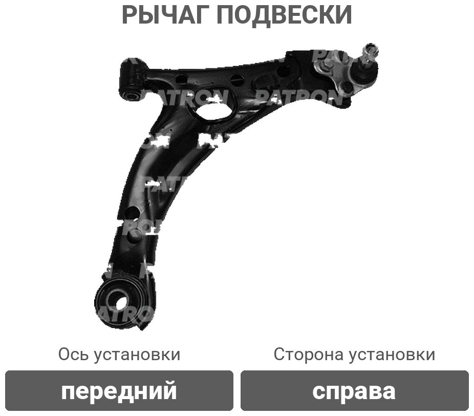 PATRON рычаг подвески PS50284R купить,31020