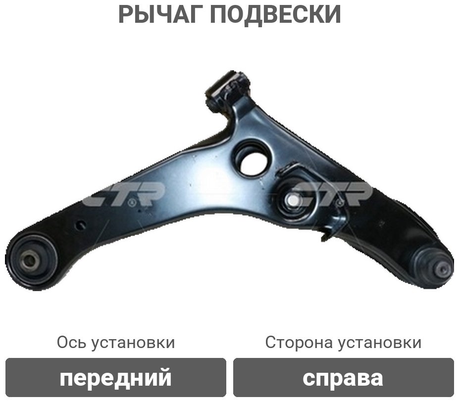 CTR рычаг подвески CQM-8R купить,27600