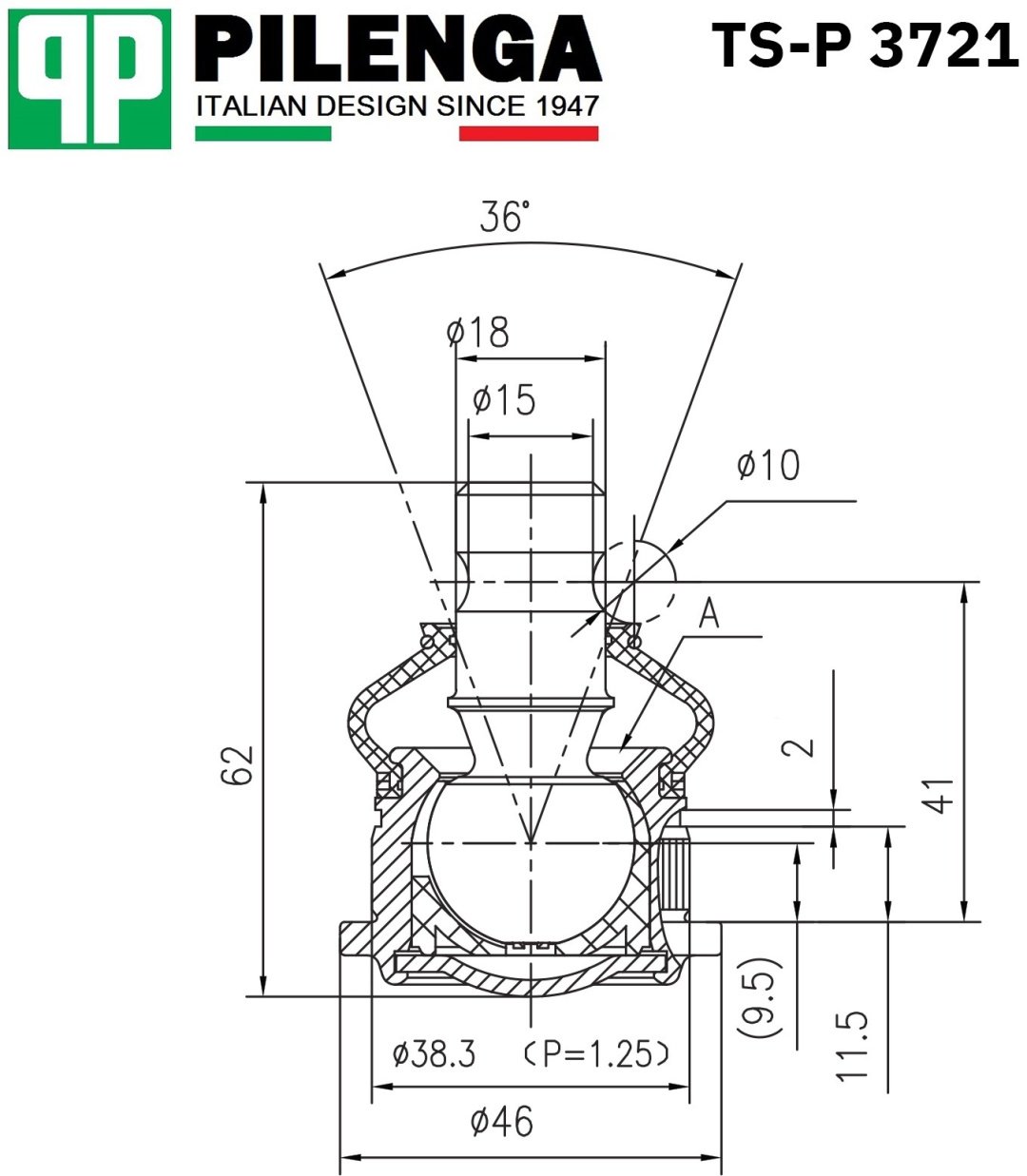 Pilenga опора шаровая tsp3721 купить,3342