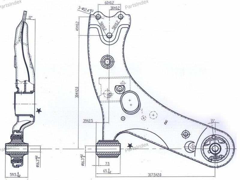 SAT рычаг подвески ST-48068-12300 купить,18240