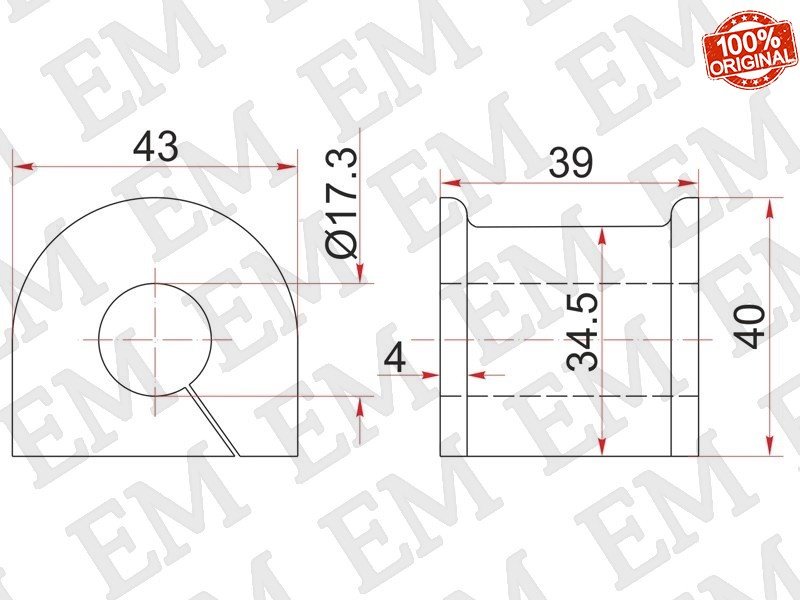 SAT втулка стабилизатора ST-48815-30310 купить,949