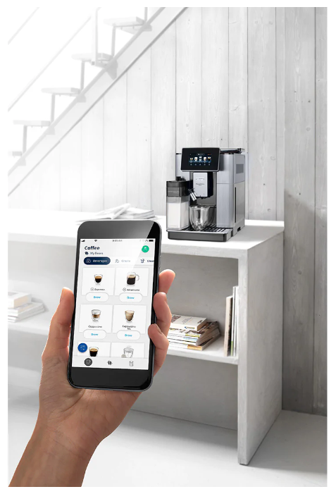 Кофемашина Delonghi ECAM610.74.MB серебристая - ForteMarket Кофемашина Delonghi ECAM610.74.MB серебристая купить,0