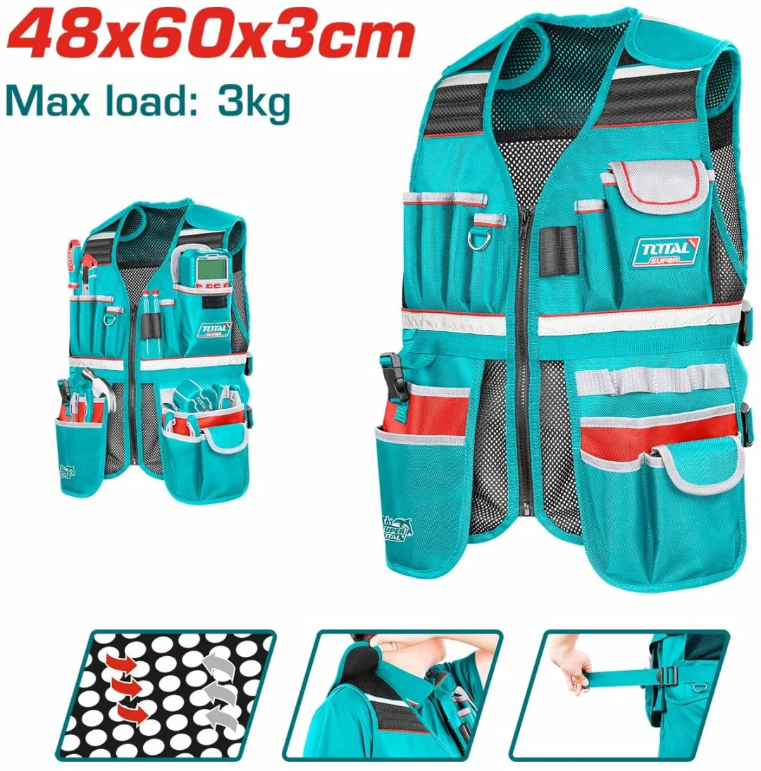 Жилет Total TTVT16025 48x63см зеленый  купить,NaN