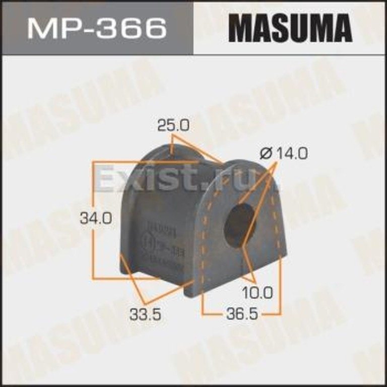 MASUMA втулка стабилизатора MP366