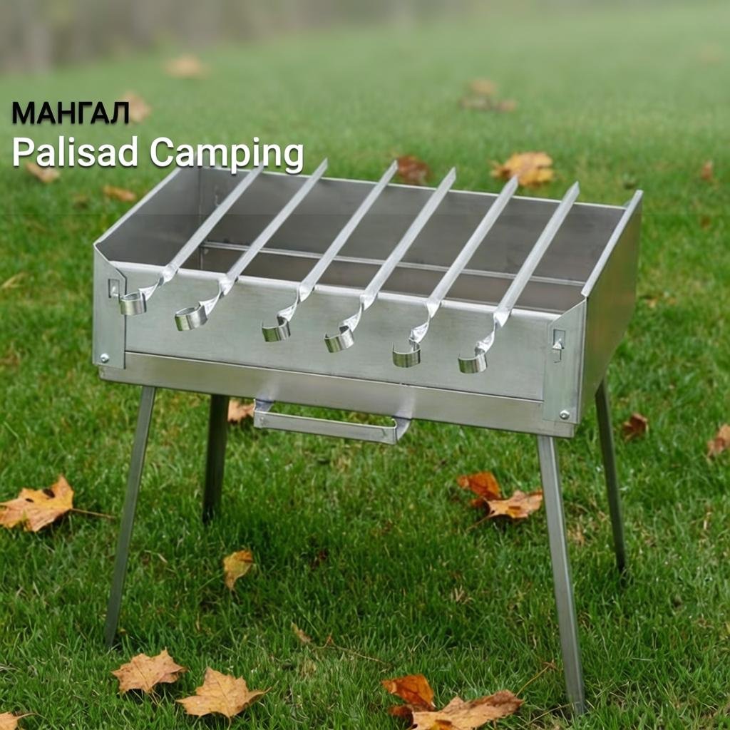 Мангал разборный Palisad 28x41x12.5 см, сталь