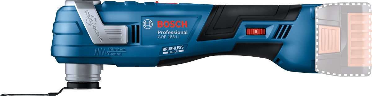 Аккумуляторный универсальный резак Bosch Professional GOP 185-LI, 06018G2020