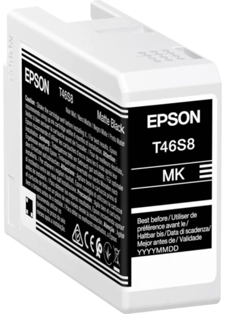 Картридж Epson T46S8 C13T46S80N матово-чёрный