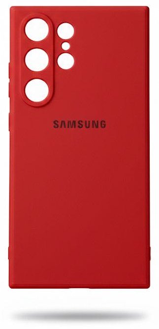 Чехол для Samsung Galaxy S24 Ultra красный купить,956