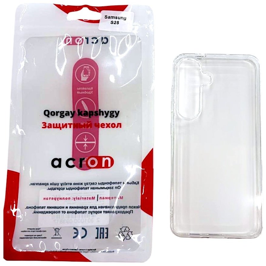 Чехол Acron для Samsung Galaxy S25 прозрачный купить,570