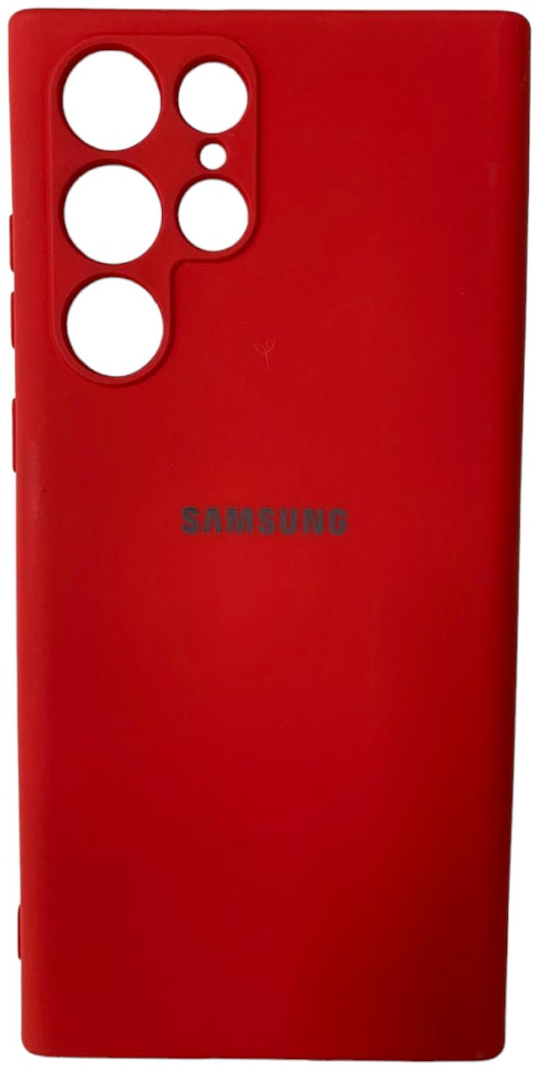 Чехол для Samsung Galaxy S22 Ultra красный купить,707