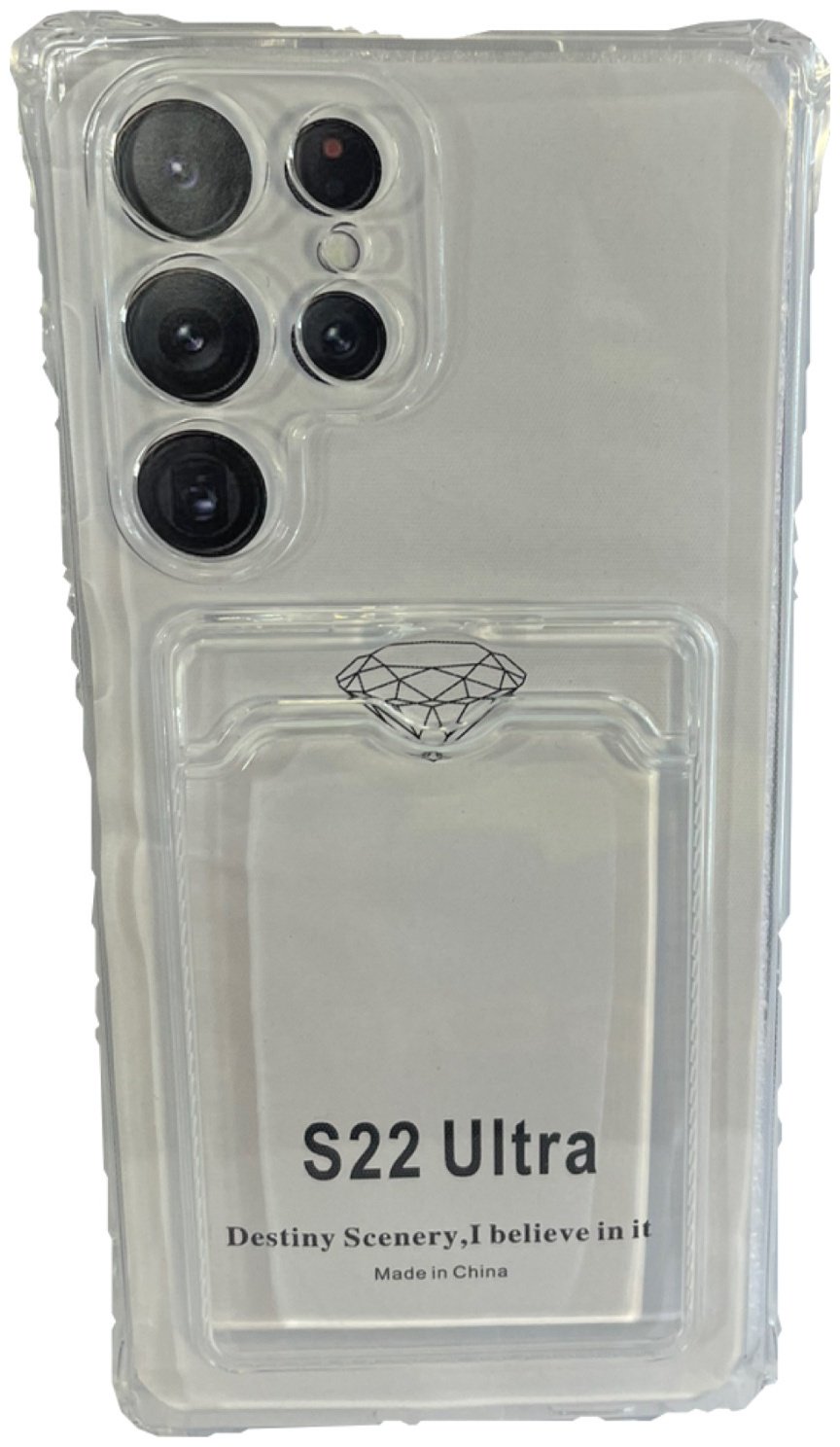 Чехол для Samsung Galaxy S22 Ultra прозрачный купить,658