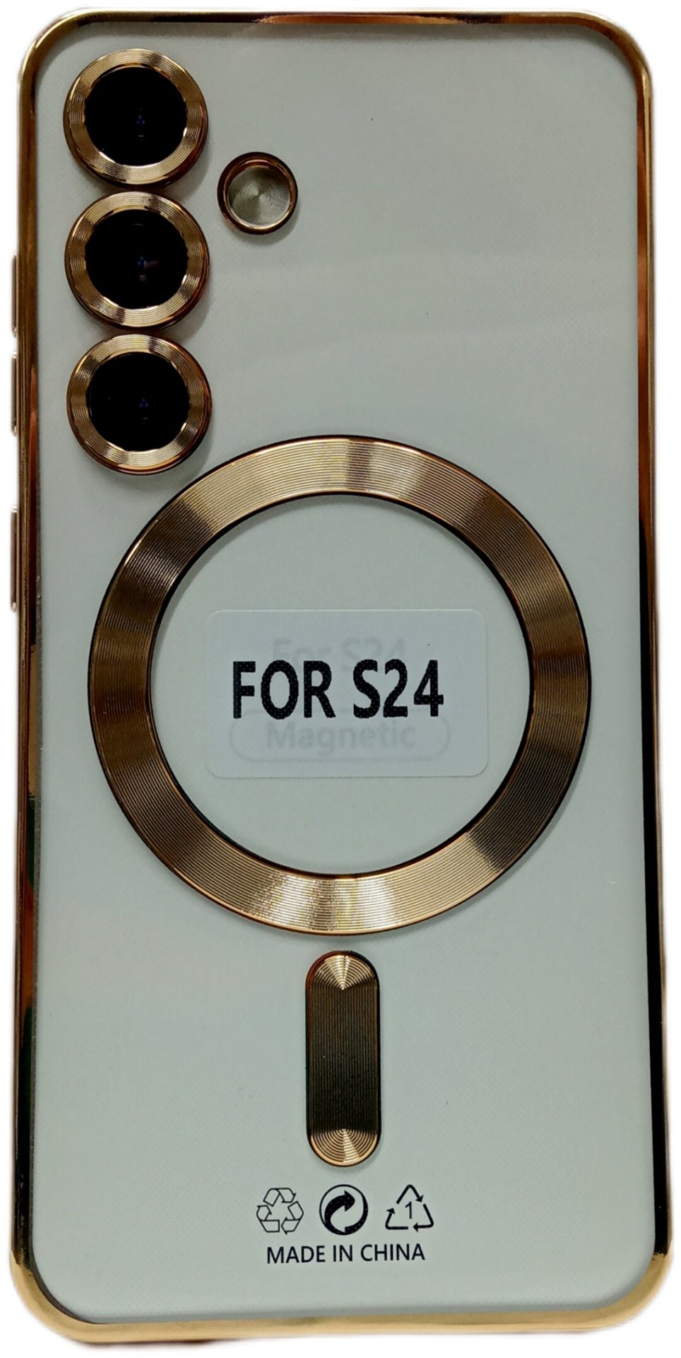 Чехол DDU для Samsung Galaxy S24 золотистый купить,689