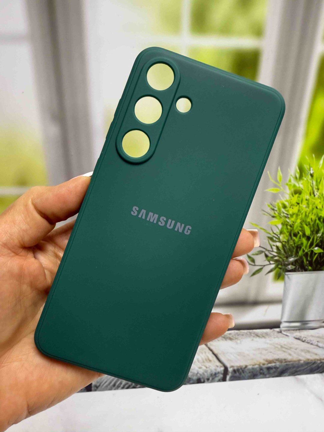 Чехол для Samsung Galaxy S25, Galaxy S24 зеленый купить,899
