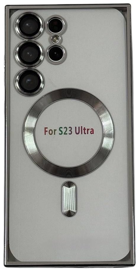 Чехол для Samsung Galaxy S23 Ultra серебристый купить,998