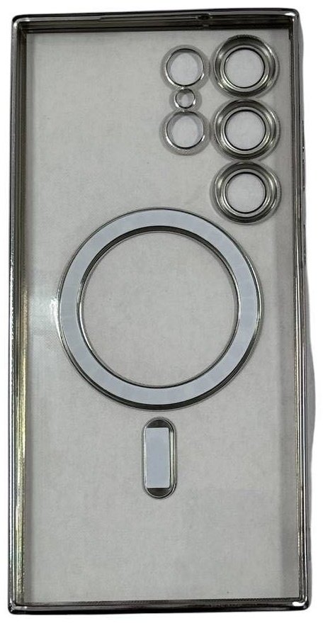 Чехол для Samsung Galaxy S23 Ultra серебристый купить,998