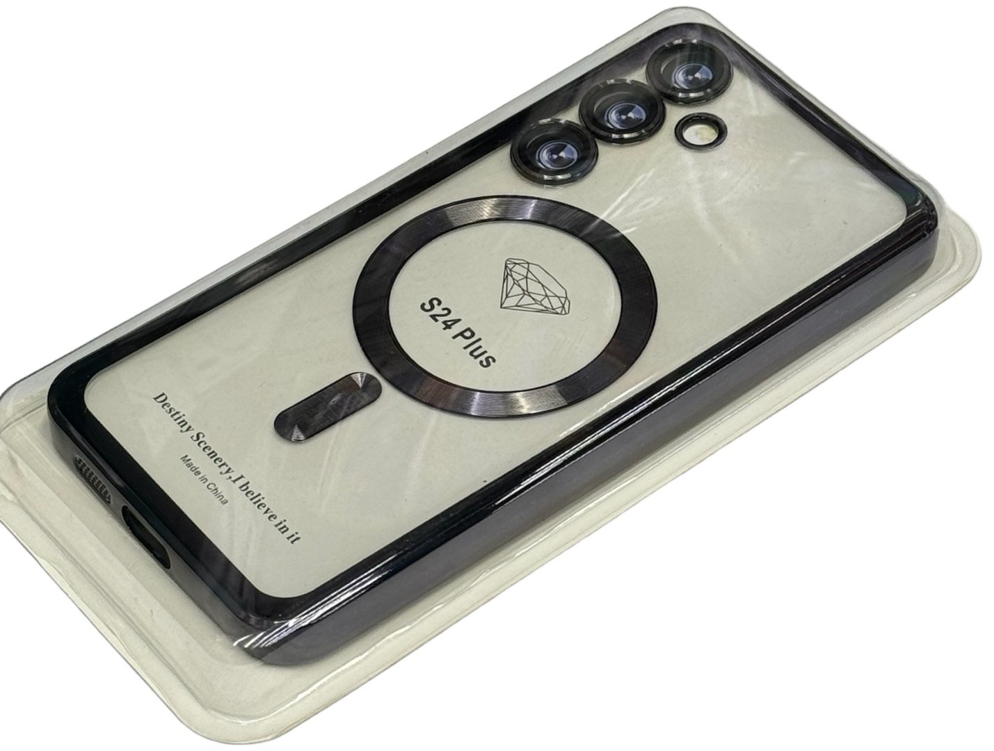 Чехол для Samsung Galaxy S24+ прозрачный купить,1373