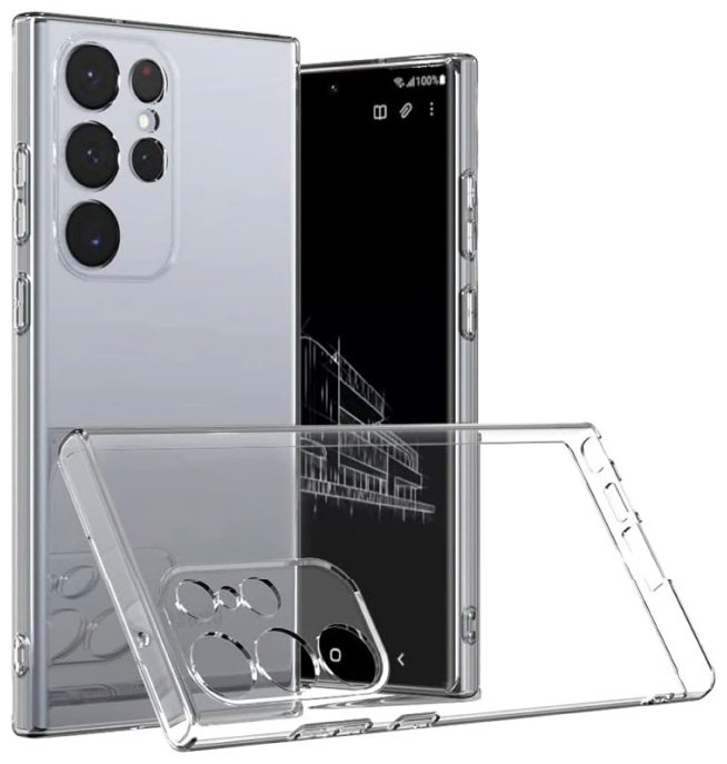 Чехол для Samsung Galaxy S23 Ultra прозрачный - ForteMarket Чехол для Samsung Galaxy S23 Ultra прозрачный купить,749