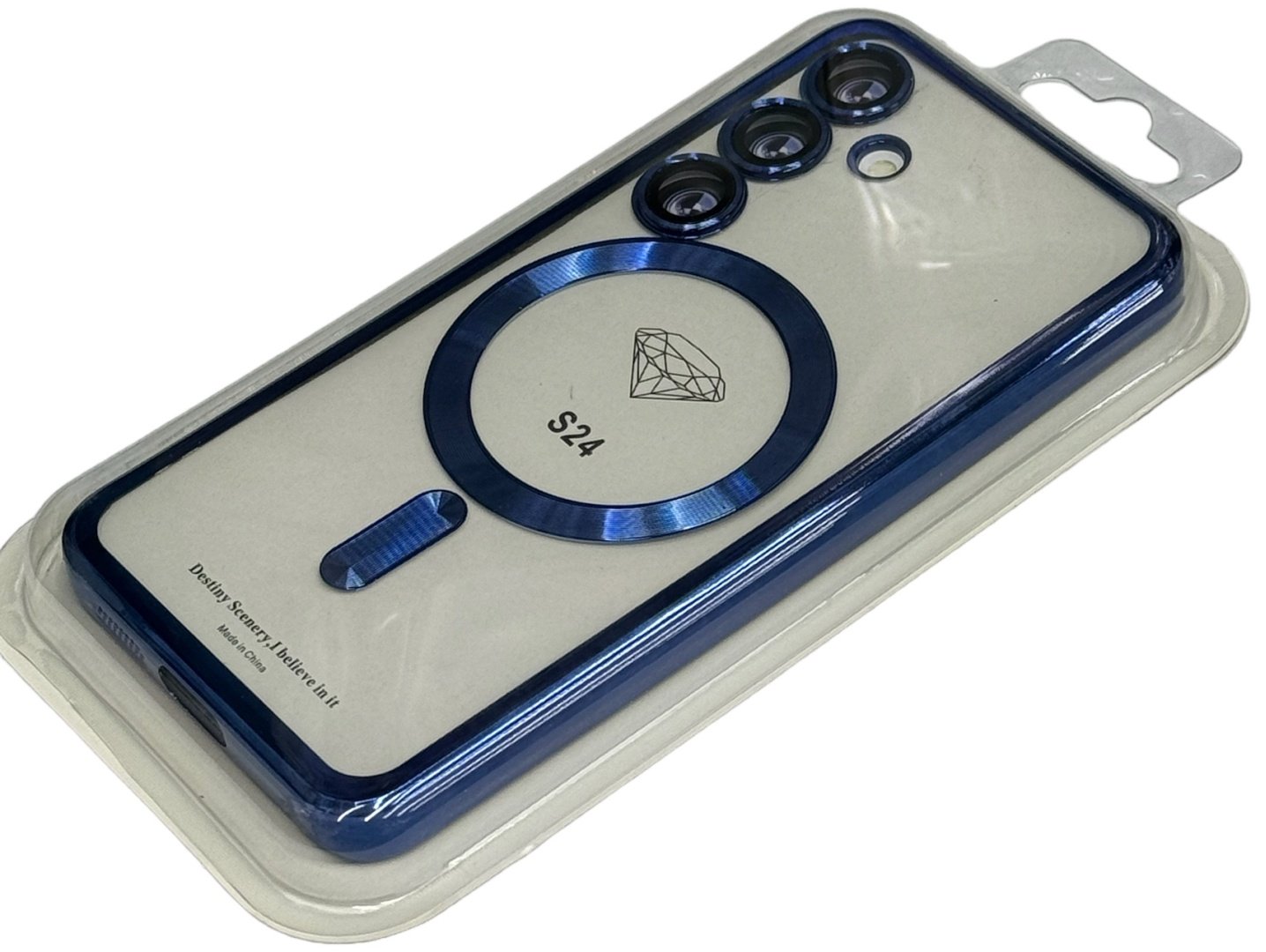 Чехол для Samsung Galaxy S24 синий купить,953