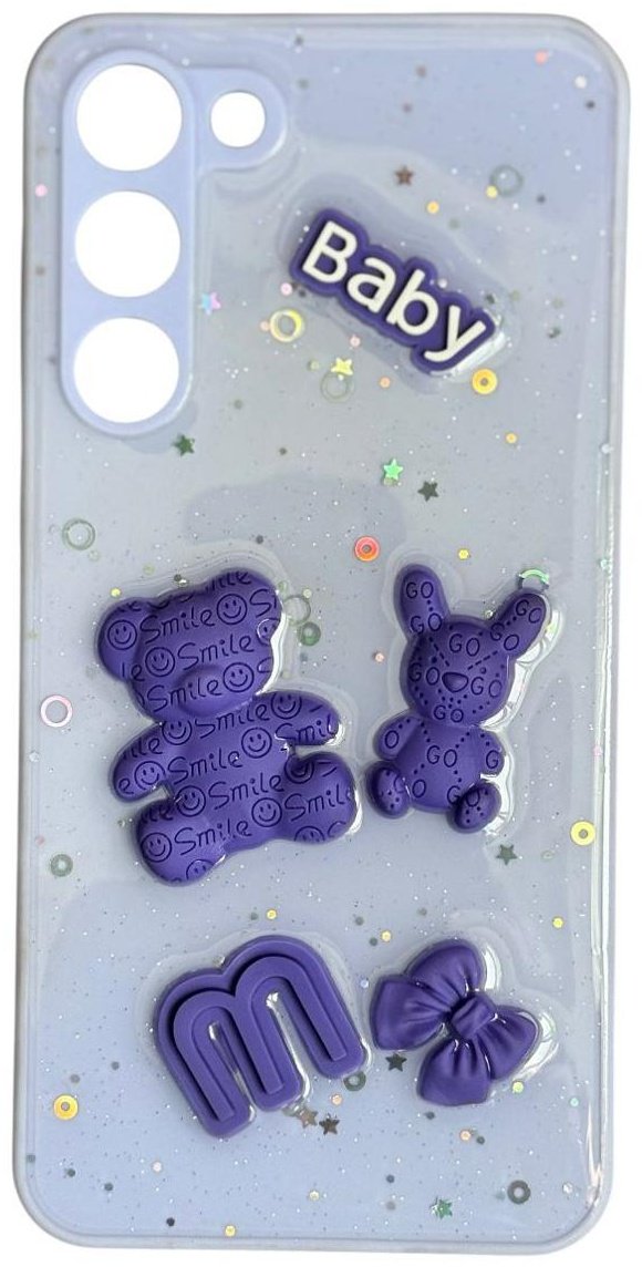 Чехол для Samsung Galaxy S23 сиреневый купить,992